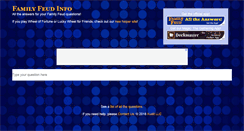 Desktop Screenshot of familyfeudinfo.com
